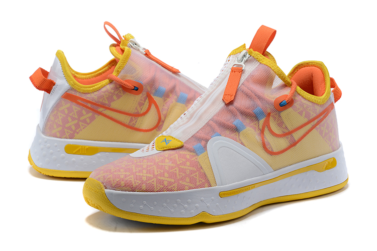 Nike PG 4 Orange Pink White Shoes